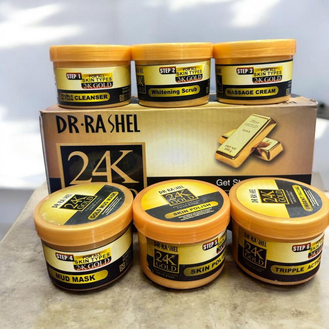 24K Gold Whitening & Glowing Hydra Facial Kit for All Skin Types
