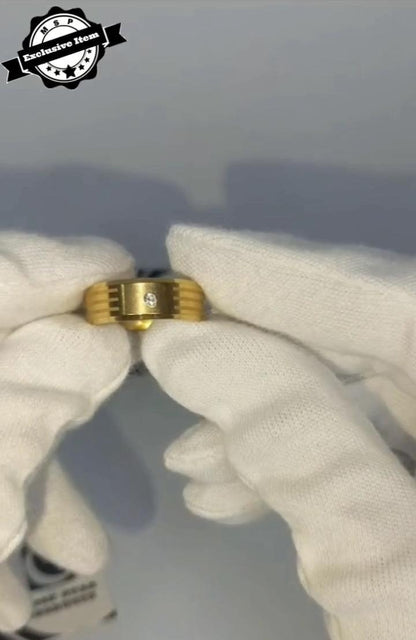Stainless Steel Charm Ring Set
