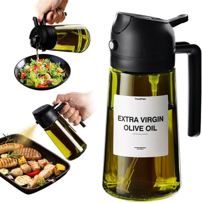 Extra Virgin Olive Oil Bottle Glass Press & Pour