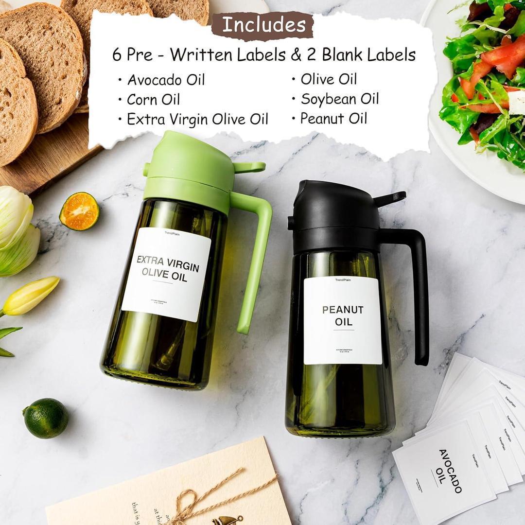 Extra Virgin Olive Oil Bottle Glass Press & Pour