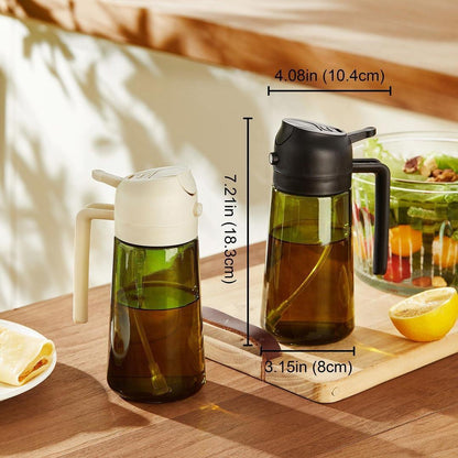 Extra Virgin Olive Oil Bottle Glass Press & Pour