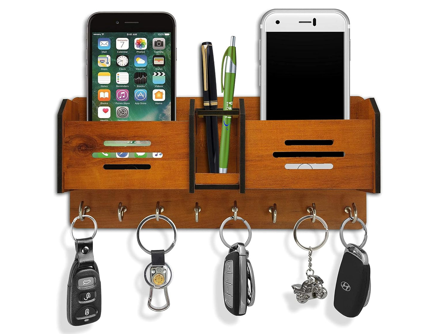 "Wooden Multipurpose Key Holder & Wall Decoration"