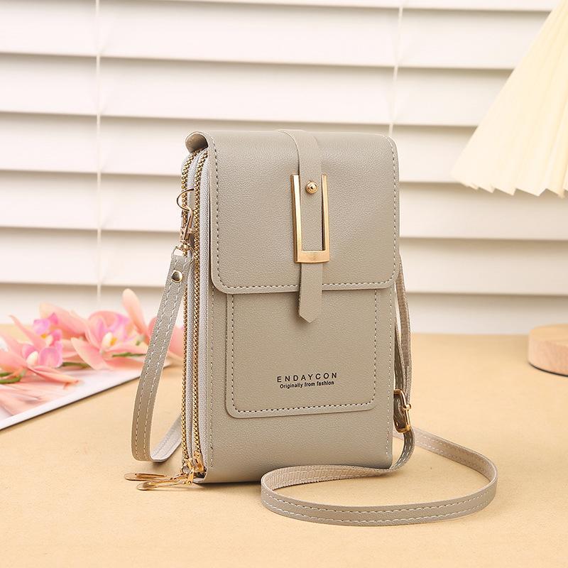 New Transparent Touch Screen Phone Bag Trendy Simple Small Crossbody Women's Coin Purse Vertical Style Fashion Accessory