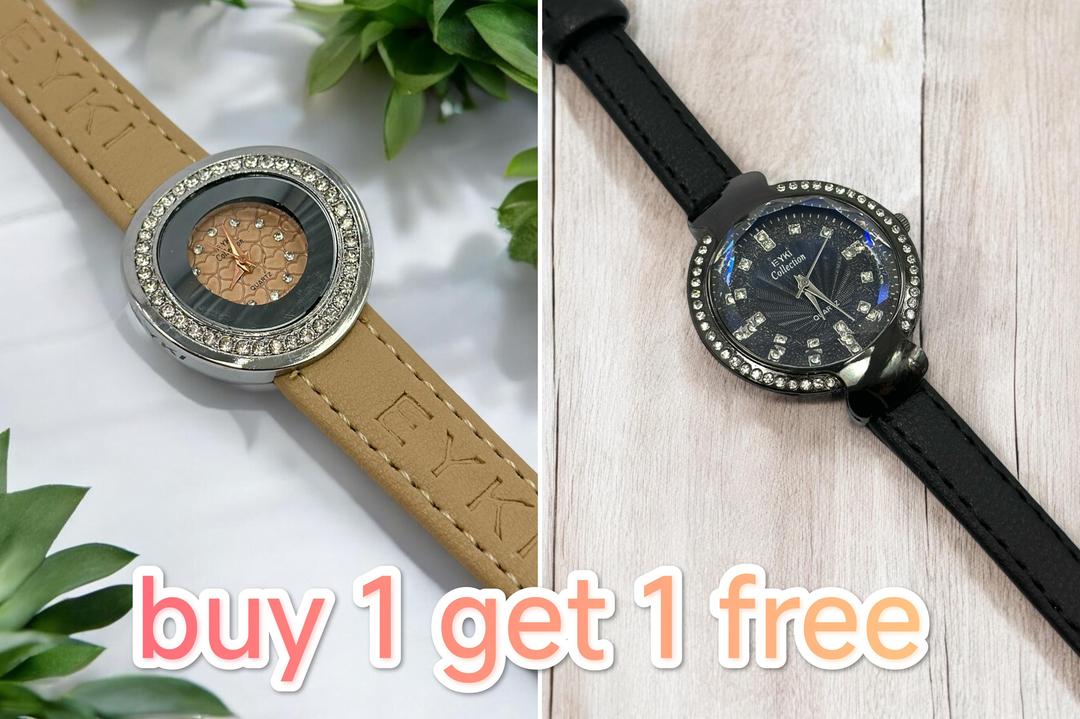 Stylish Women's Quartz Analogue Watch - Pack of 2