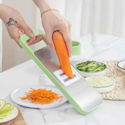 Multi-functional Home Kitchen Slice Cutter No Hands Required Vegetable Slicer Dicer Shredder Storage Organizer Tool